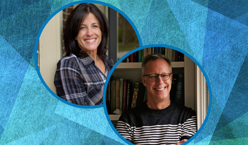 Headshots of Jill Feldman and Dr Steve Petrow